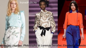 Стильные блузки осень-зима 2020-2021 модные новинки 48 фото
