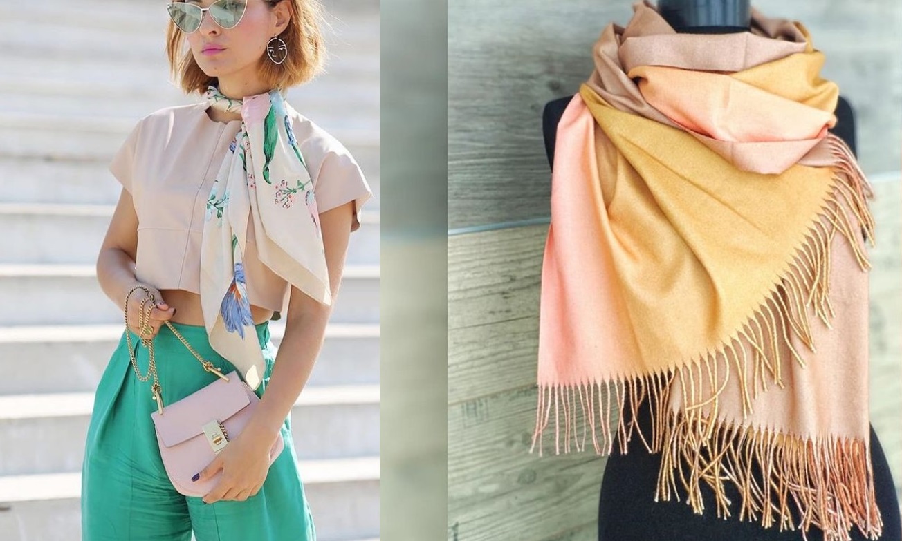 Как стильно завязать шарф: модные способы, тренды 2022, фото