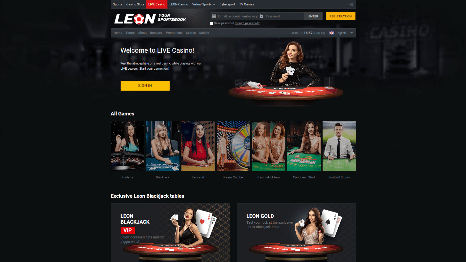 Leon casino games