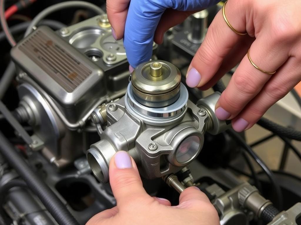 Repair of the motor-block carburetorфото
