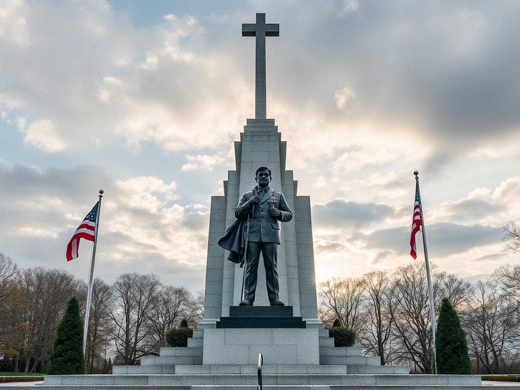 Monument for a servicemanфото