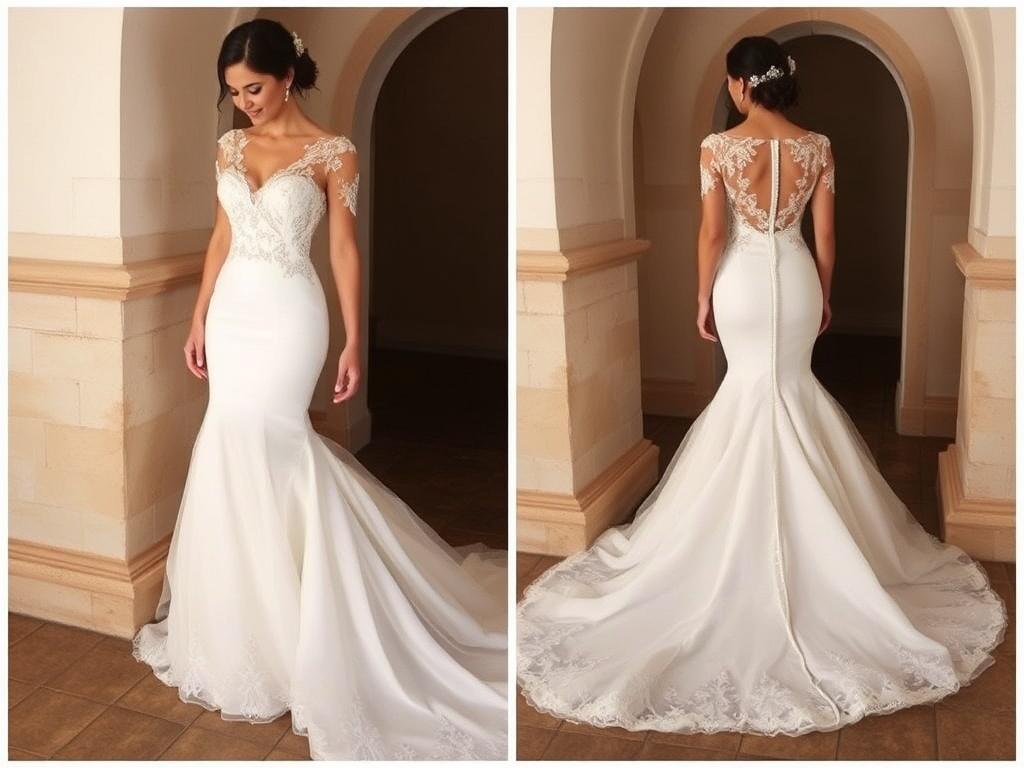 Свадебное платье силуэта «Рыбка»: как выбрать свой идеальный образ